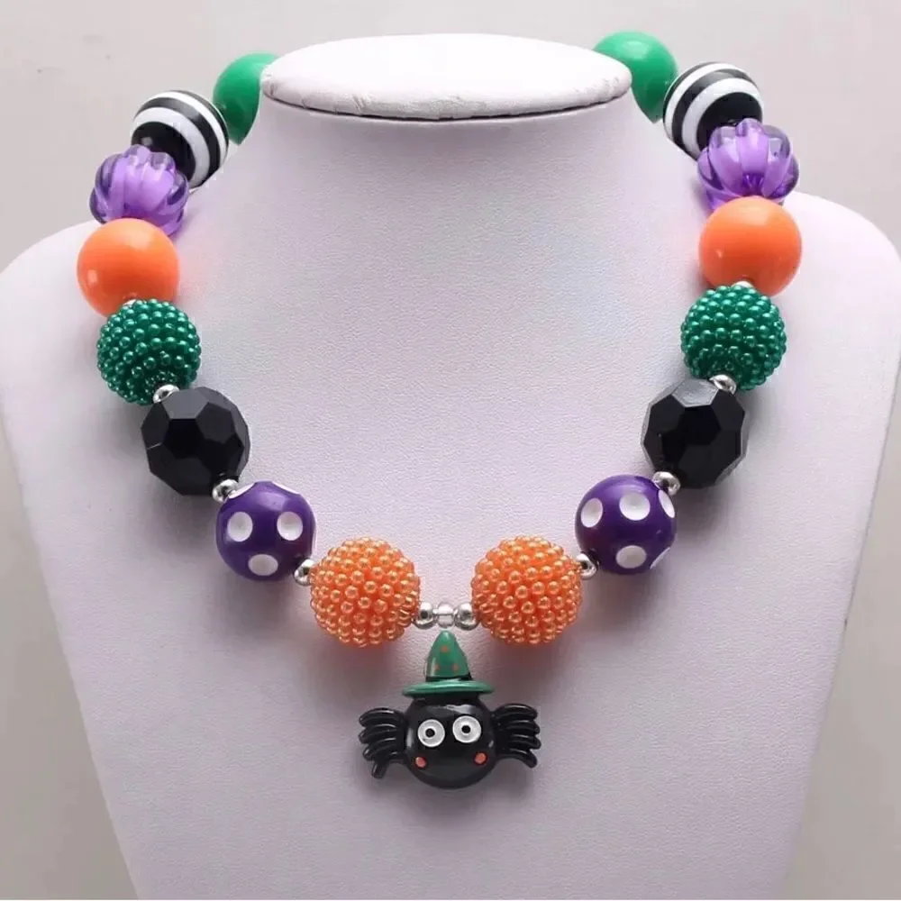 Brand New Girls Fall Chunky Beaded Necklace